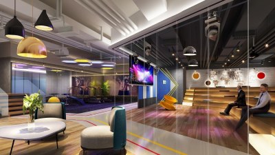 现代办公室健身房3D模型下载